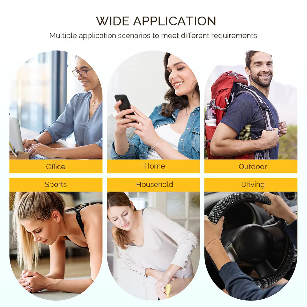 8-Mode Cordless EMS Wrist Massager – Vibration Wrist Wrap for Fatigue & Discomfort Relief